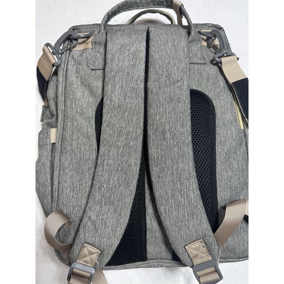 DEBUG Convertible Diaper Bag With Portable Changing Station In Heather Gray NWOT - Picture 4 of 5